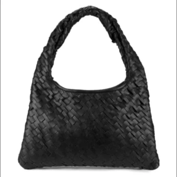 Walter Baker Shoulder Bag Black Woven Handbag - Picture 5 of 9